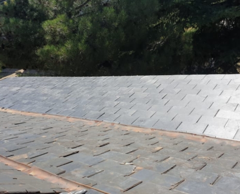 Rehabilitación de tejado en Guadarrama.